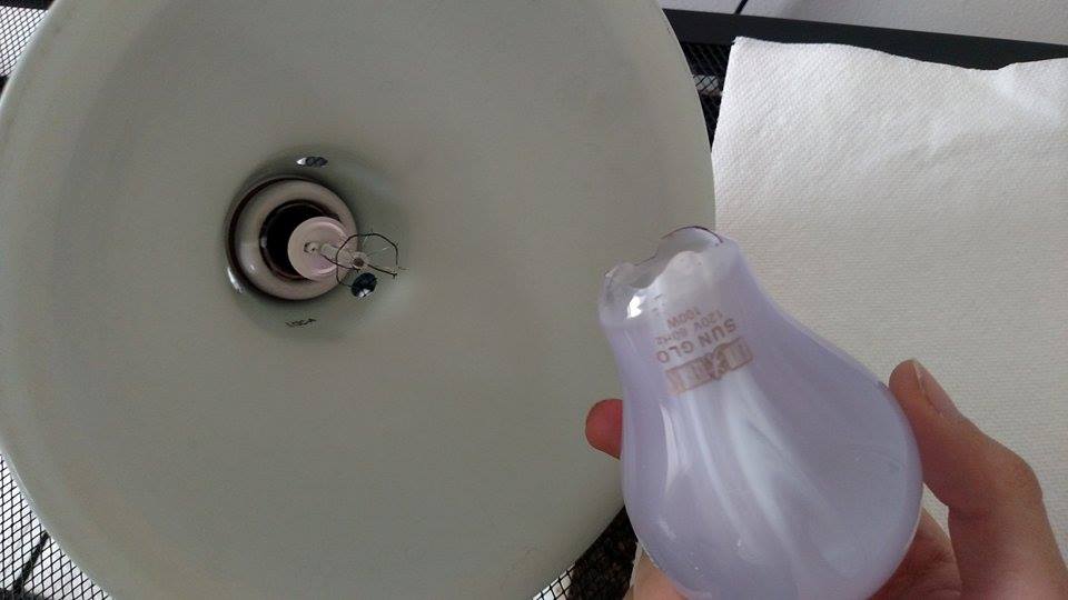 Heat Lamp Bulb Exploded?