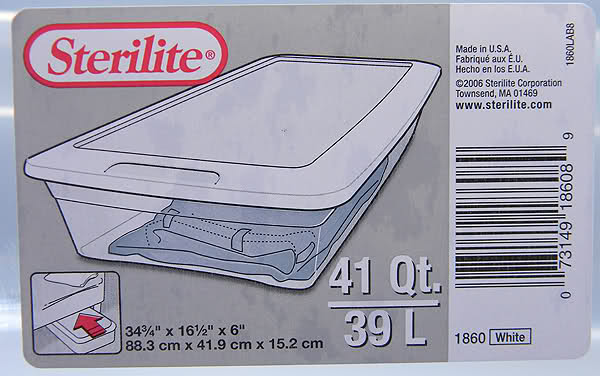sterilite 1965