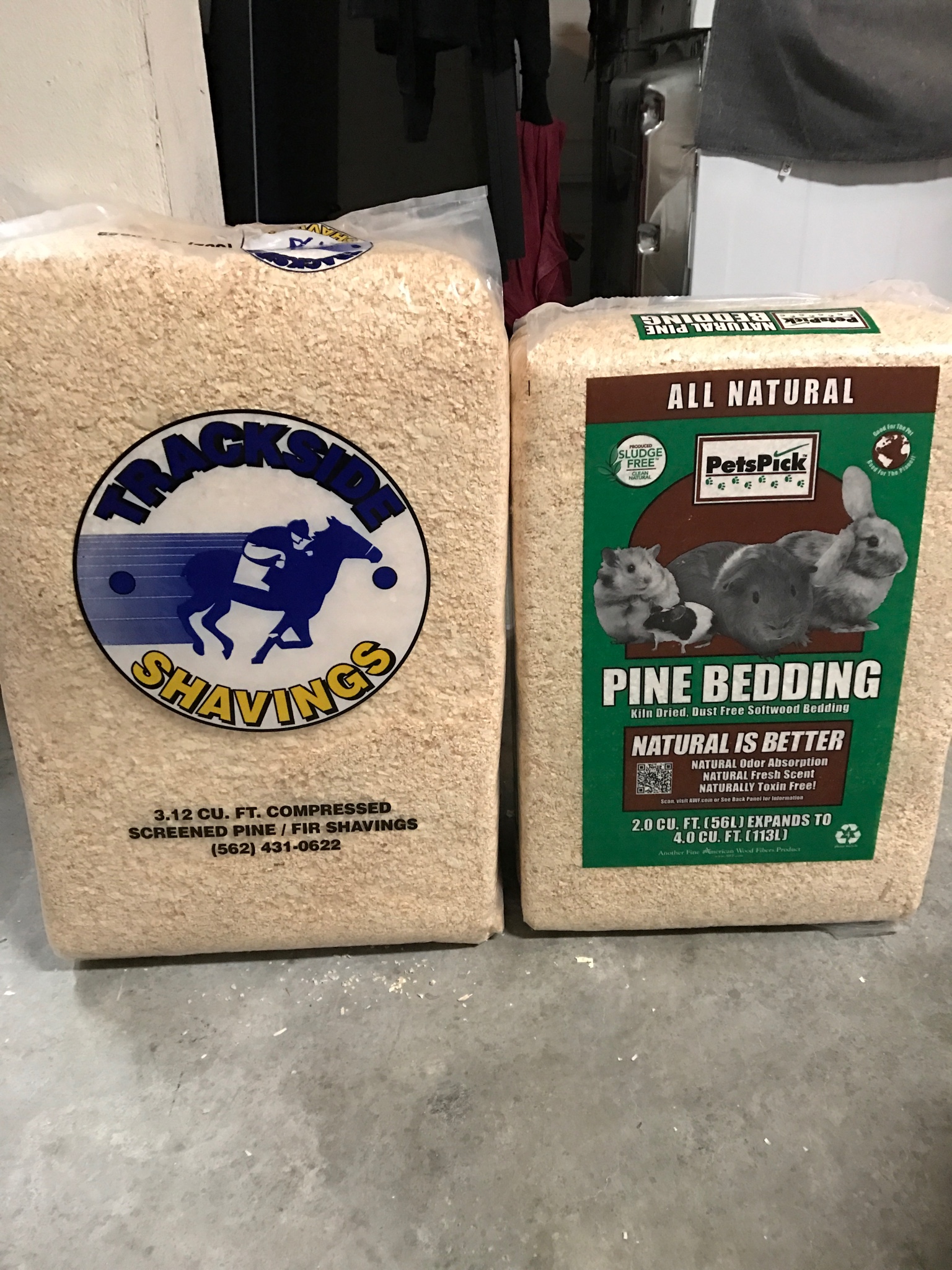 Pine shavings...