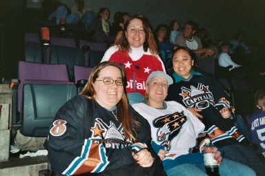 At the Caps game