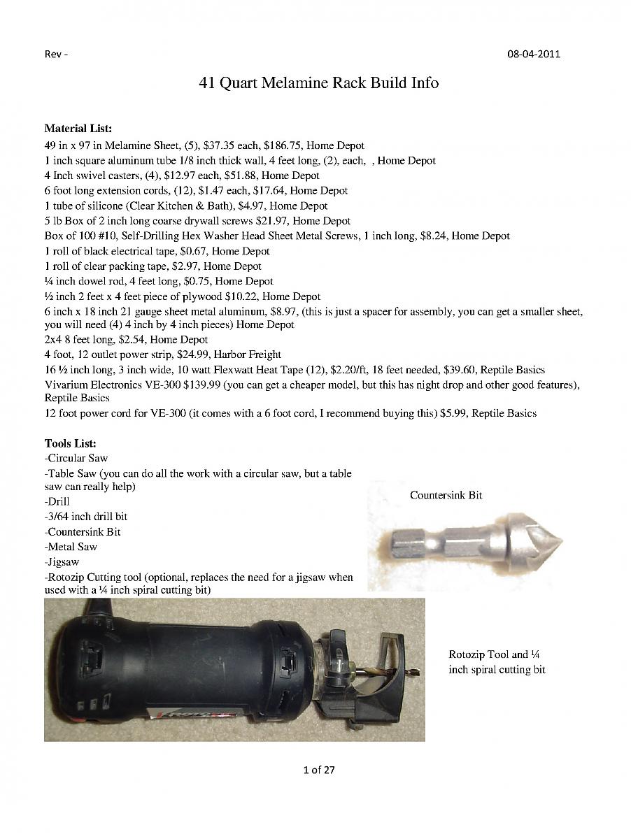 41-28 qt melamine rack build instructions page 1