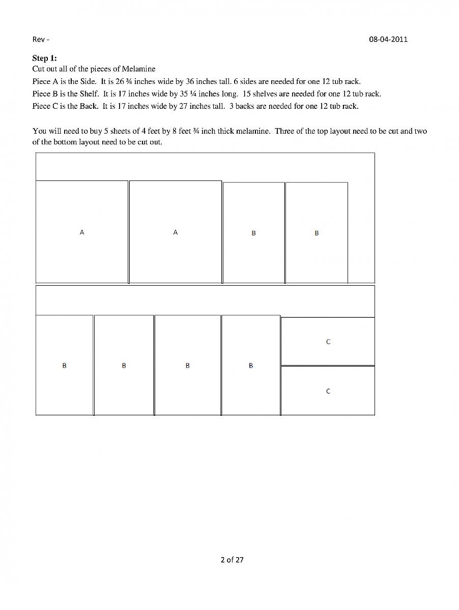 41-28 qt melamine rack build instructions page 2