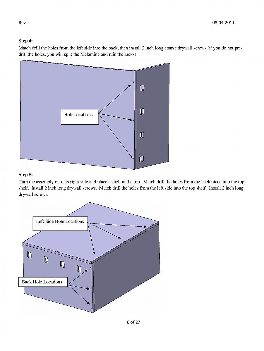 41-28 qt melamine rack build instructions page 6
