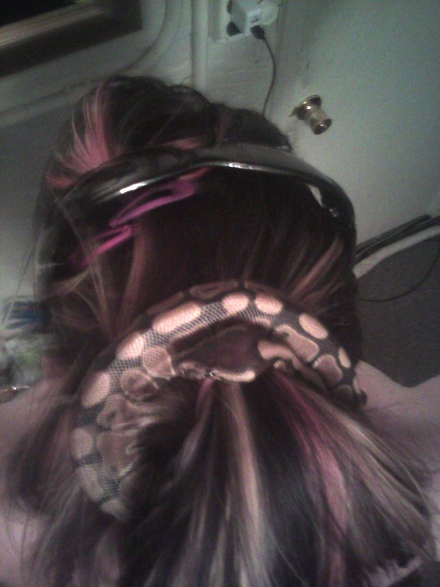 Demon posing as hair tie