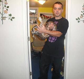 one of the balls and an old boa