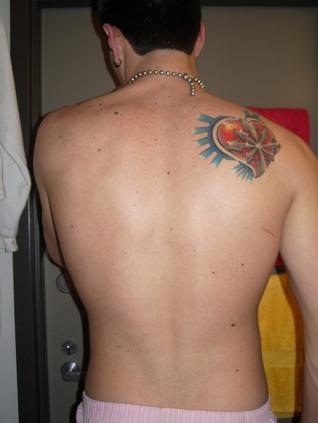 heart with the symbol for chaos