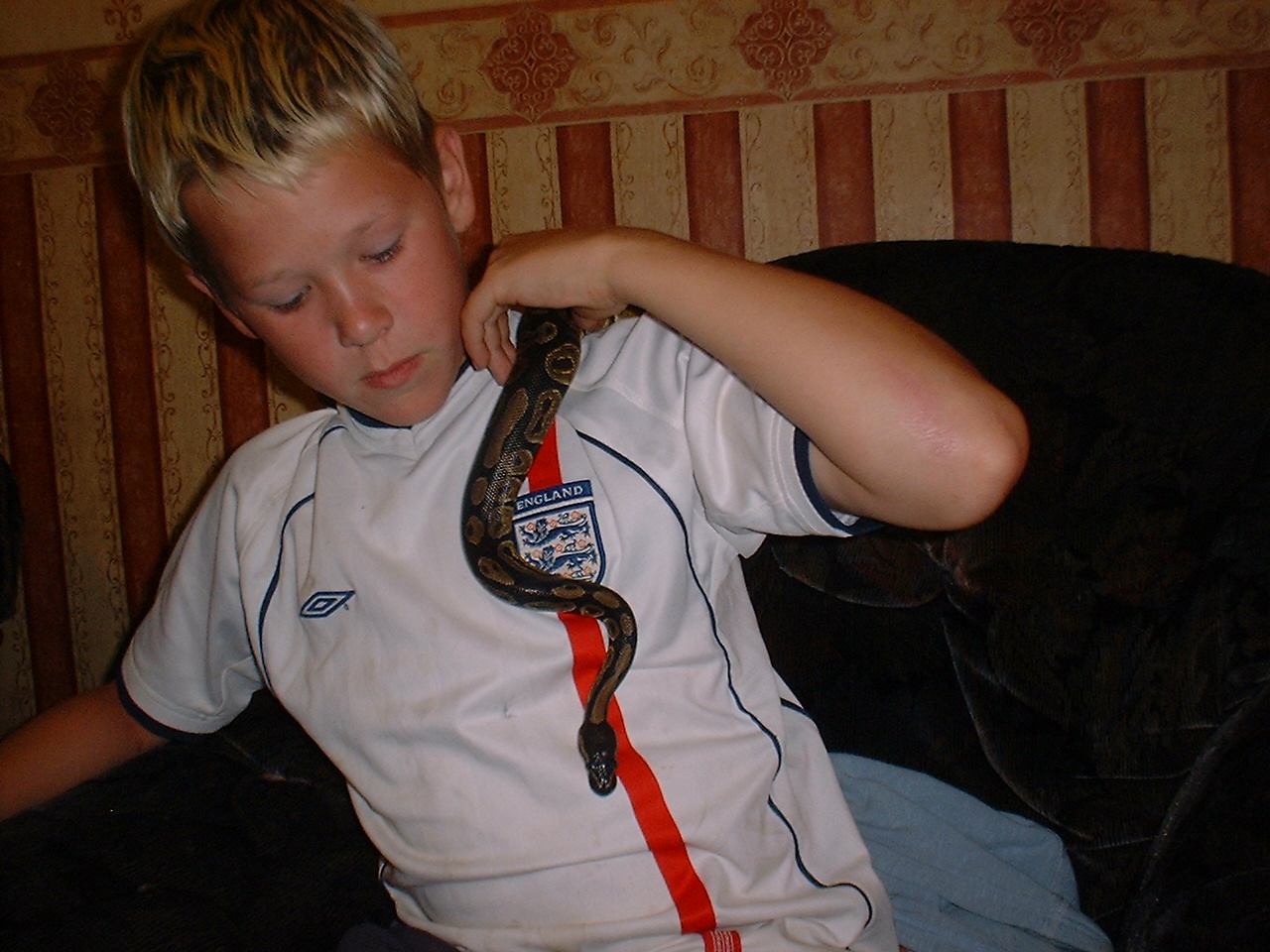this is me with my new python