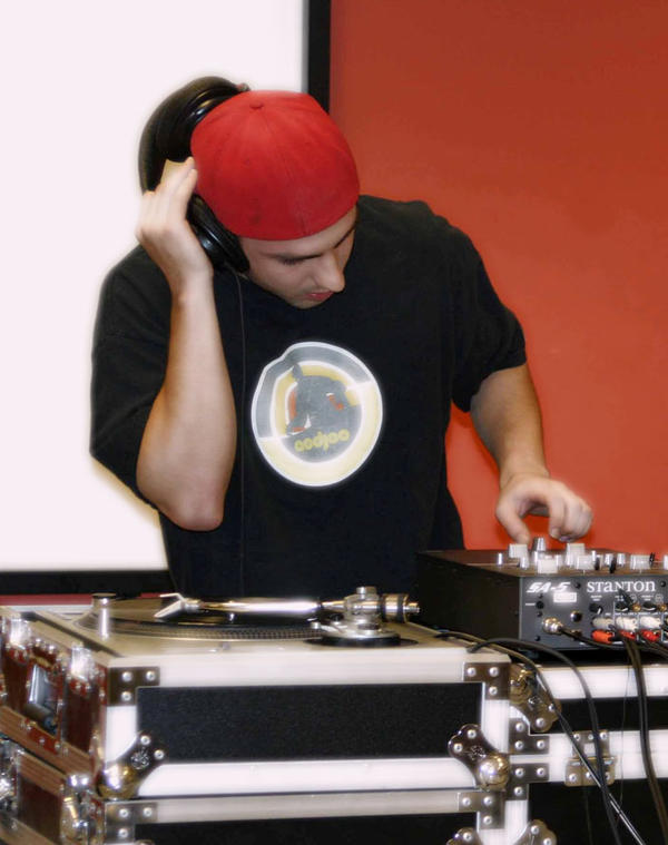 Melting wax at a DJ battle - I took 1st = )