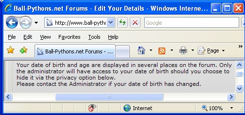 Bp.net Birthday Option