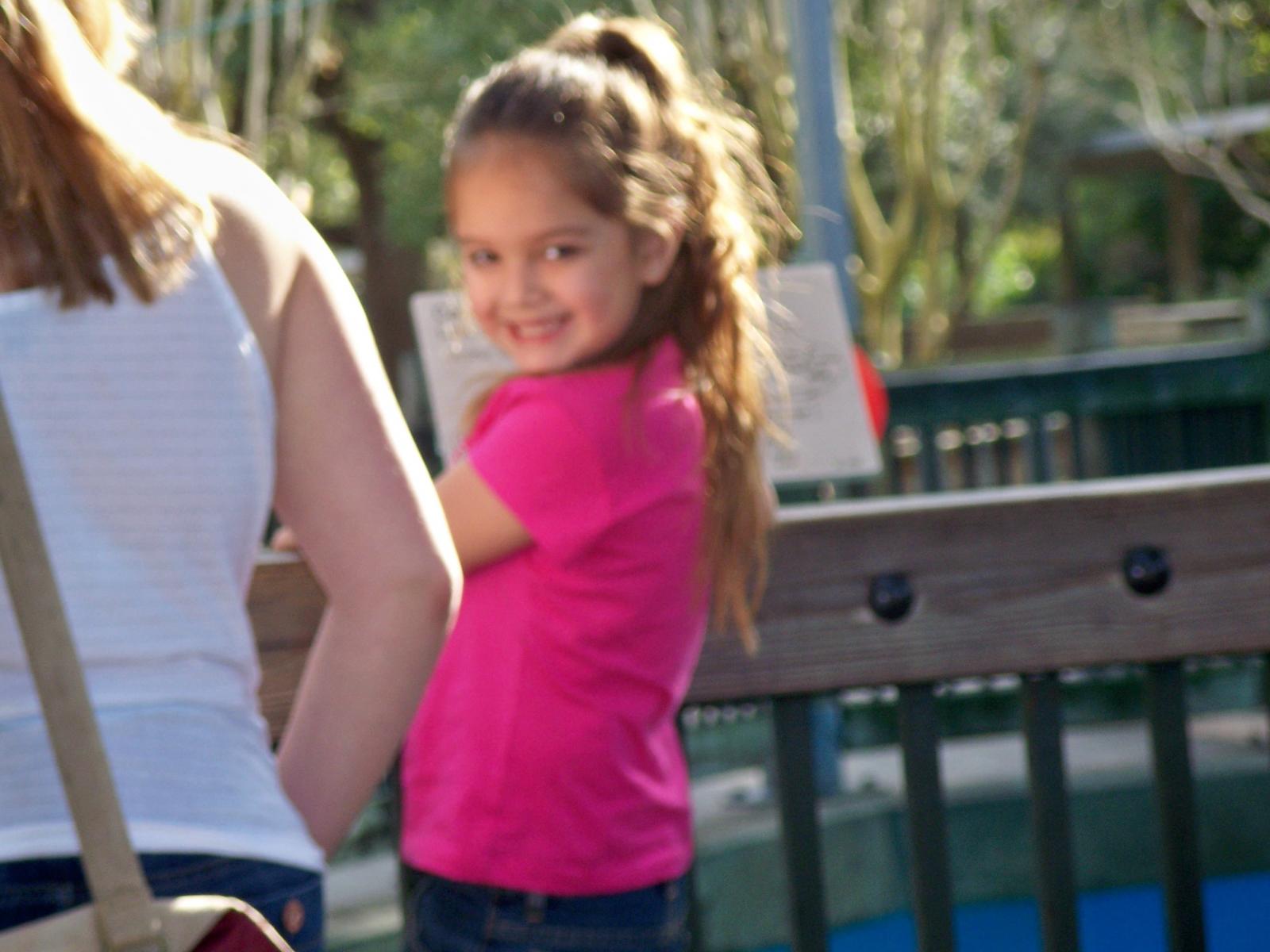 My daughter at her favorite place (The Zoo)