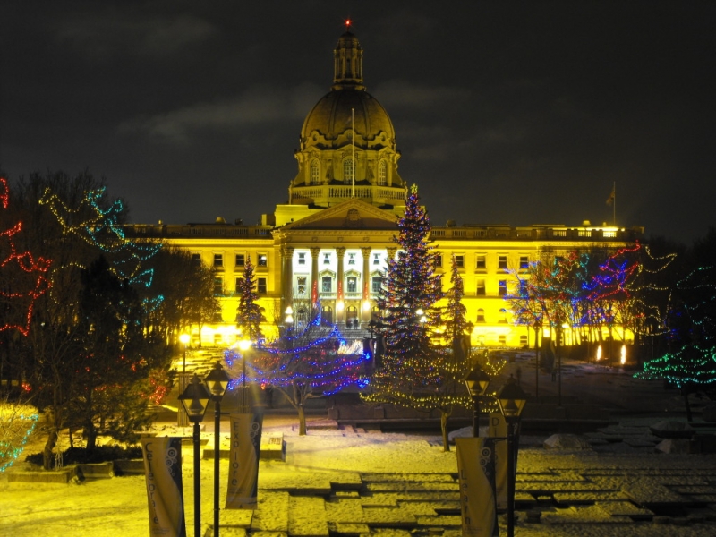 Edmonton Legislative Christmas Display